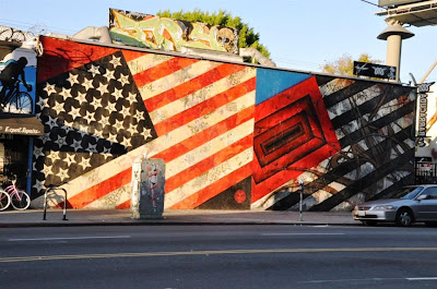 american flags graffiti