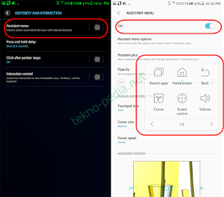 Cara Mengaktifkan dan Menggunakan Assistive touch Samsung Tanpa Aplikasi dan tanpa root