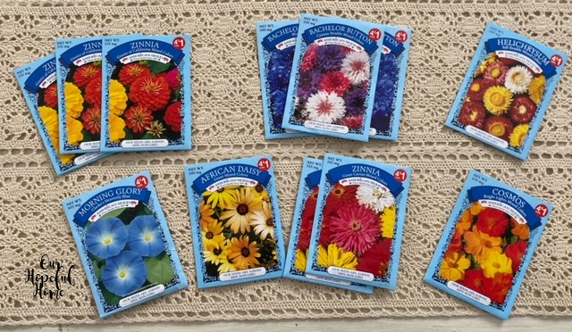 Dollar Tree flower seed packets