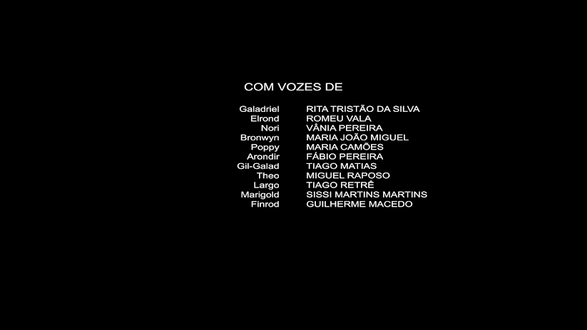 O Senhor dos Anéis - Os Anéis do Poder elenco português