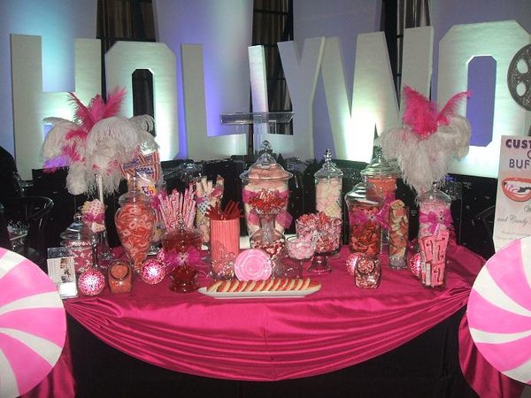 Complimentary Wedding Colors A Candy station that is created in your