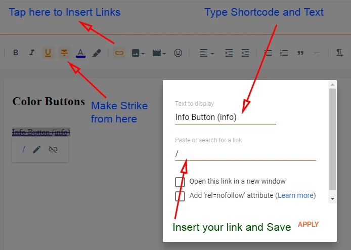 flexible shortcodes