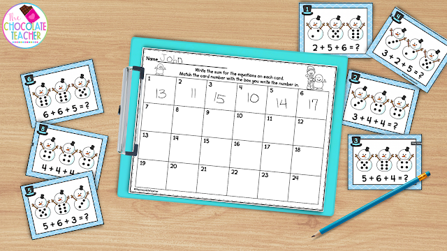 Get your students up and moving as you plan your January lesson plans with winter write the room activities like these.