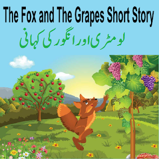 English URDU Short Story The Fox And The Grapes