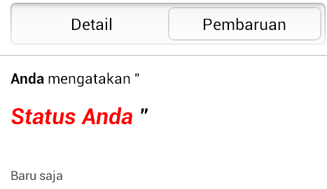 Trik Membuat Status BBM Android Menjadi Berwarna
