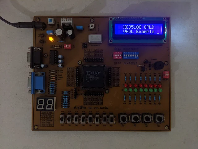 XC95108 HD44780 8-BIT LCD Interfacing Example