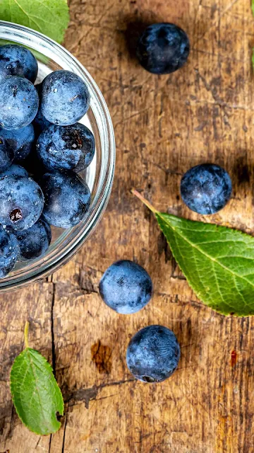 Leaves, Wooden, Blueberry, Berry, Fruit