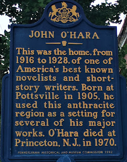 John O'Hara. This was the home, from 1916 to 1928, of one of America's best known novelists and short-story writers. Born at Pottsville in 1905, he used this anthracite region as a setting for several of his major works. O'Hara died at Princeton, N.J., in 1970.