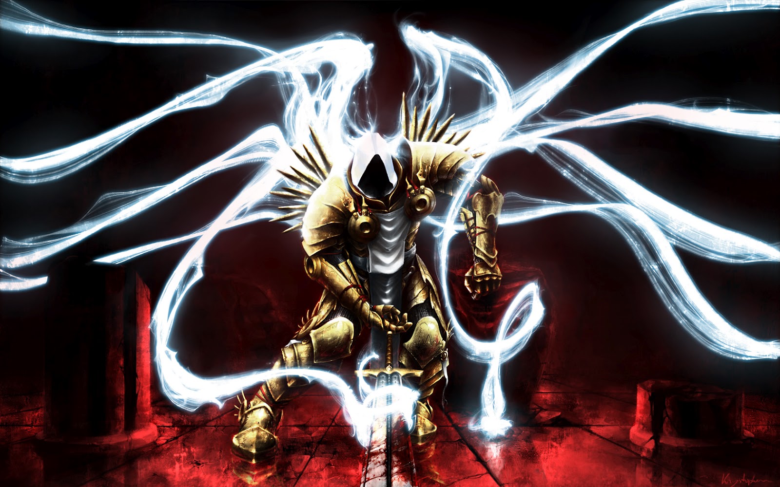 diablo 3 wallpaper tyrael