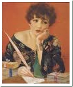 woman writing henry clive