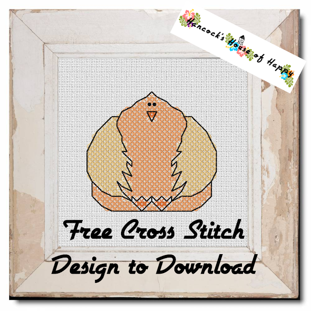 Big Beautiful Chicken Cross Stitch Design Free to Download