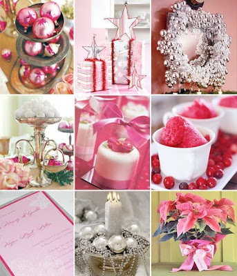 Having a Christmas wedding but still love pink here are two fabulous 