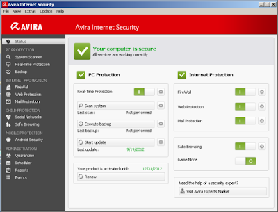 Download Avira Internet Security 2013