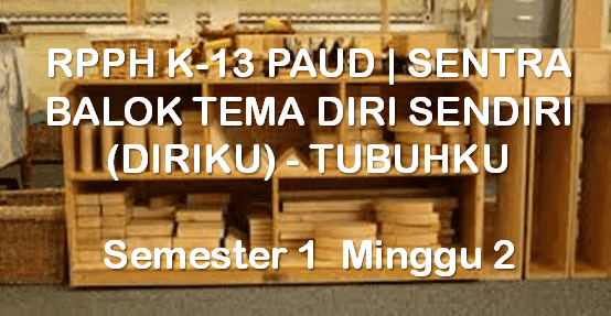 RPPH K-13 PAUD | SENTRA BALOK TEMA DIRI SENDIRI (DIRIKU) - TUBUHKU 