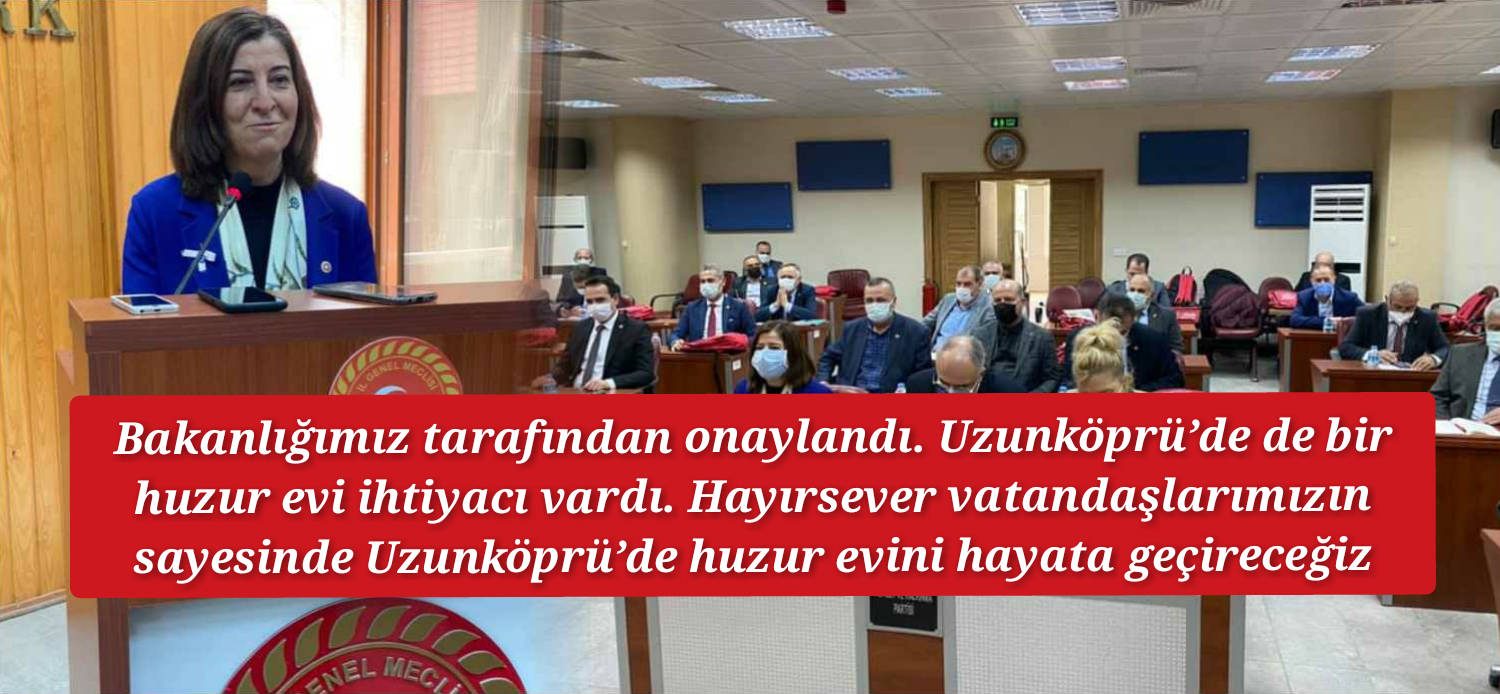 AK PARTİ Edirne Milletvekili Fatma Aksal Edirne'de Hayata Geçecek Projeleri Açıkladı. 