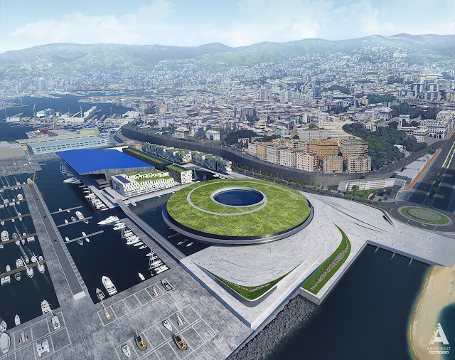 Визуализации проекта реконструкции портовой зоны в городе Генуя | Блог Archirost