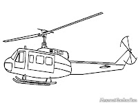 Mewarnai Gambar Helicopter Tempur TNI