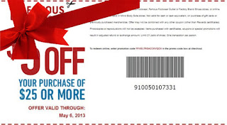 Free Printable Famous Footwear Coupons