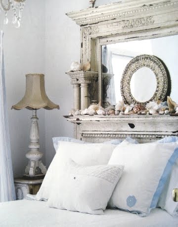 aged wood headboard