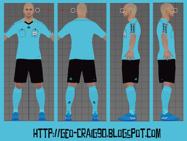 PES 2017 LaLiga Santander Referee Kit season 2016/17 (UPDATE & FIX ARM SLEEVE)