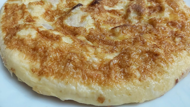 Recetas para adelgazar tortilla de gambas y ajetes. Dra Alcaraz