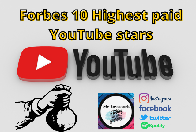 Forbes 10 Highest Paid YouTube Stars | 9-year old Ryan Kaji On Top I Earn Money Ideas I Work 