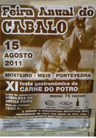 Propostas para a fin de semana 12,13 e 14 de Agosto: Feira Anual do Cabalo - XI Festa da Carne de Potro en Meis