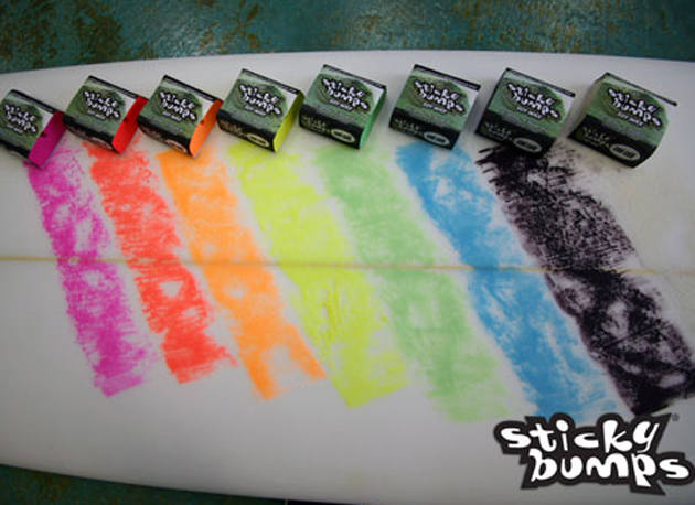 Sticky bumps multi-color surfboard wax