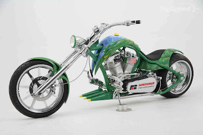 Modification Choppers Motorcycles Airbrush Army Design
