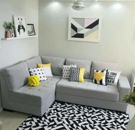 gambar sofa berbentuk L