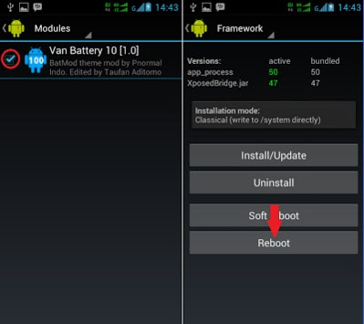ganti Icon Baterai Mod Android Dengan Xposed I.nstaller