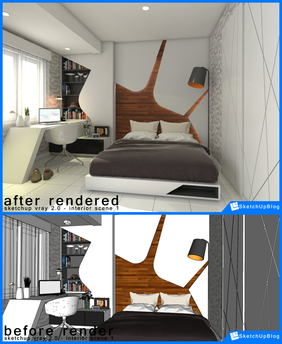 Cara Setting Vray SketchUp Interior Untuk PC Menengah Djarare Nenq