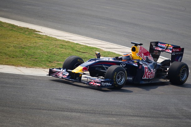 First Picture Of Indian GP Circuit Unveiling With Red Bull F1 Car 610x406px