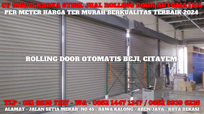 GAMBAR, ROLLING DOOR AUTOMATIC, BEJI, HARGA ROLLING DOOR OTOMATIS PER METER TERBARU 2024