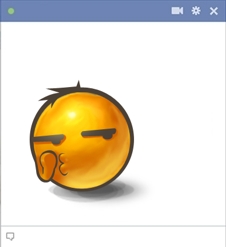 Whisper Emoticon For Facebook