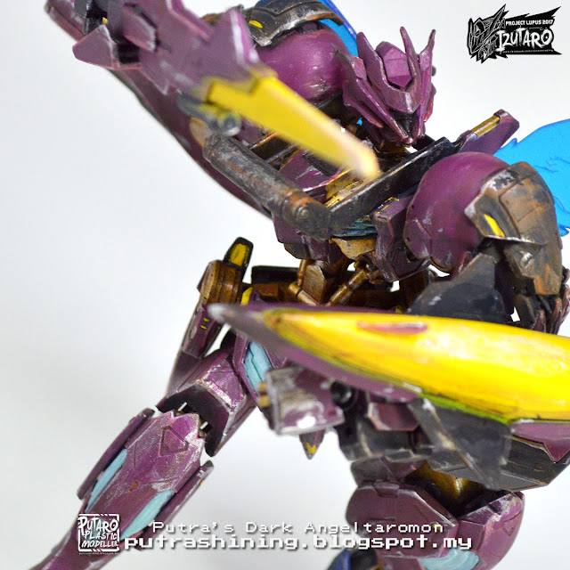 Izutaro Project Lupus 2017: Dark Angeltaromon - HGIBO 1/144 Gundam Barbatos Lupus Rex Custom Paint by Putra Shining