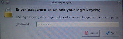 Enter password to unlock your login keyring