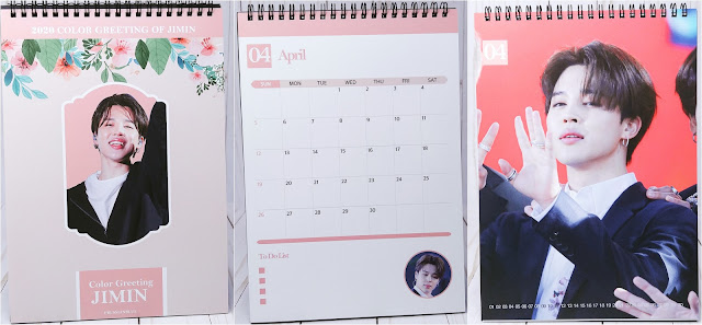 Color Greetings of Jimin | Calendar