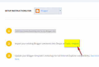 import komen dari disqus ke blog