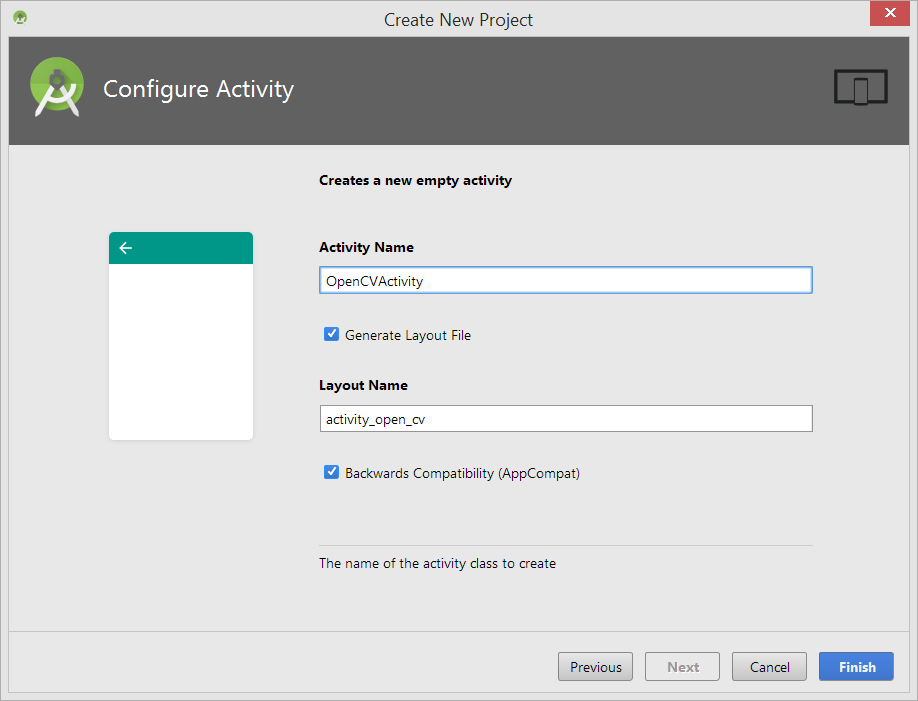 Android Studio - agregar nombre activity 