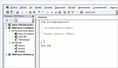 combinación de correspondencia en excel