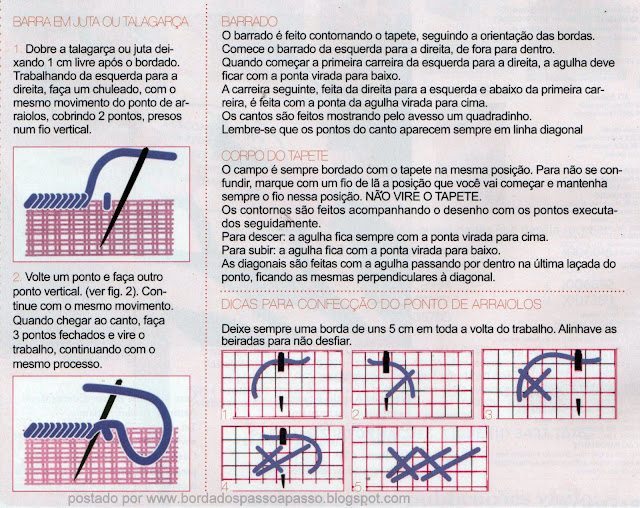 ESQUEMA DE PONTOS DE TAPEÇARIA