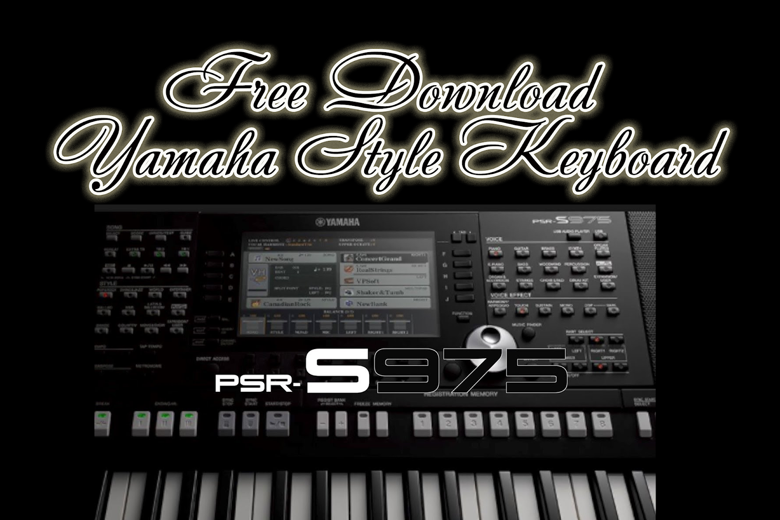 FREE DOWNLOAD BATAK STYLE YAMAHA ~ Style keyboard Yamaha