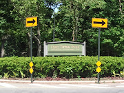 The entrance leads right to the Heather Garden of the park.