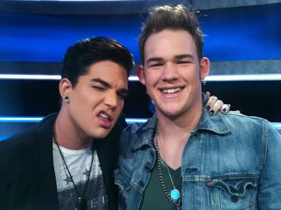 Adam Lambert and James Durbin