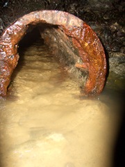 sewage pipe