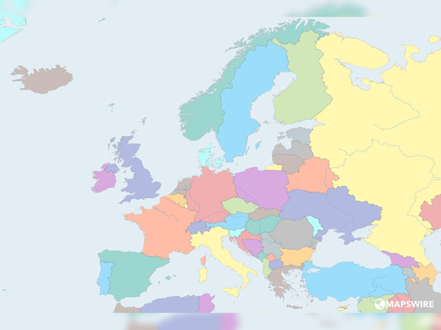 Blank Political Map Of Europe