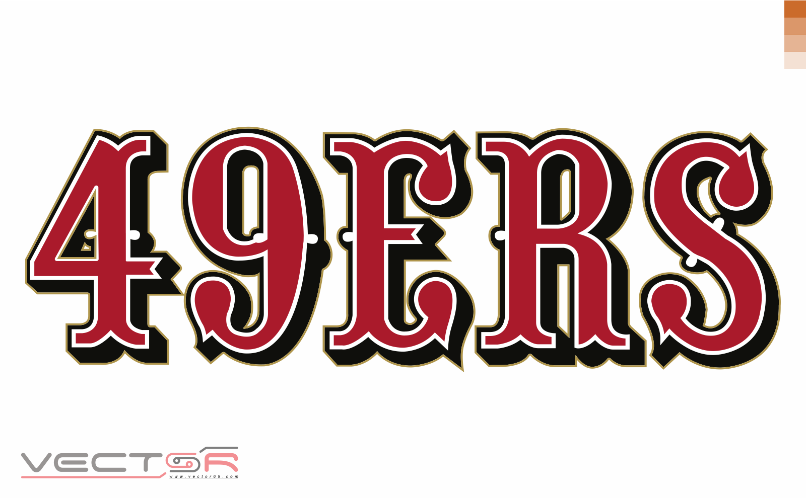 San Francisco 49ers Wordmark - Download Vector File AI (Adobe Illustrator)