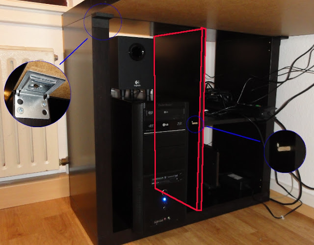 wallmounted computer desk plans