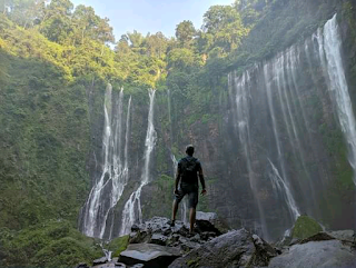 Day 3. Tumpak Sewu waterfall tour drive to Banyuwangi